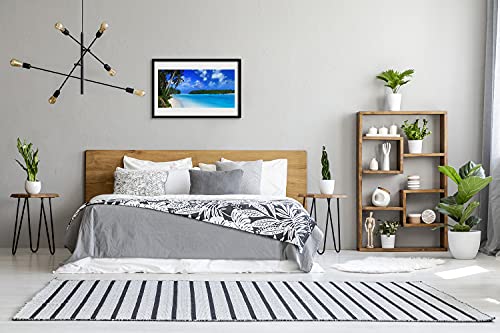 Image photo affiche avec cadre mer 60x40 cm pour mur vide