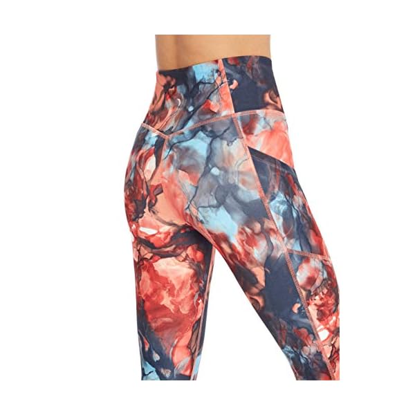 Jessica-Simpson-Sportswear-Womens-Tummy-Control-Pocket-Capri-Legging Jessica Simpson Sportswear Women's Tummy Control Pocket Capri Legging, Fiesta Ink Wash, X-Large