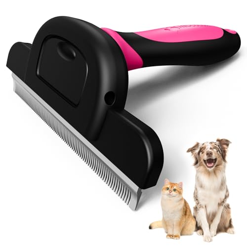 Image of MIU COLOR Long Hair Pet Grooming Brush for Medium & Large Dogs & Cats,Pink