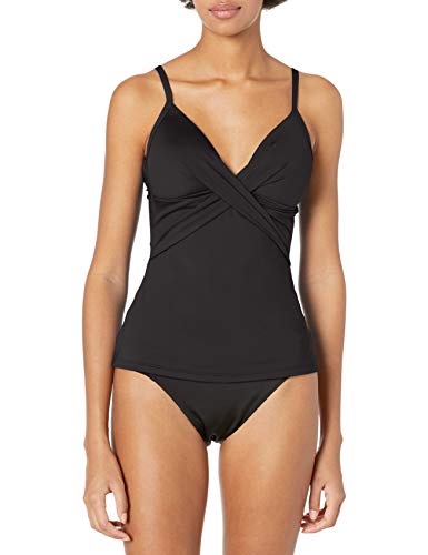 Kenneth Cole New York Women's Over The Shoulder Push Up Tankini Swimsuit Top