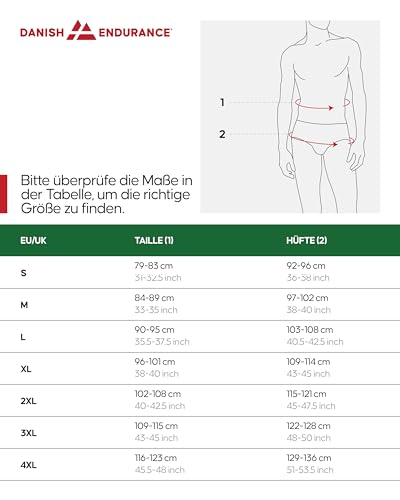 Herren-Slips aus Baumwolle im 6er-Pack von Danish Endurance