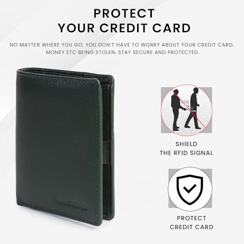 Image of TANSTITCH Slim Leather Wallet || Compact,Minimalist & Thin Wallet || RFID Protected || Front Pocket Carry