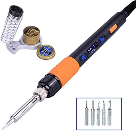 Soldering Soldering Iron Occus GT90E 90W LCD Display adjustable temperature electric soldering iron Kit with Solder Soldering tips - (CN, Color: GT90E-02, Plug Type: CN)