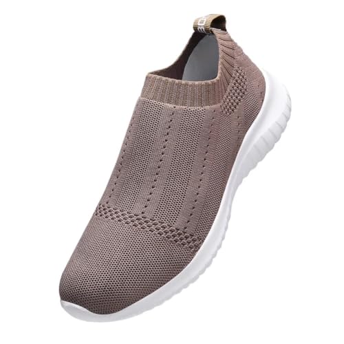 Image of konhill Women's Casual Walking Shoes Breathable Mesh Work Slip-on Sneakers