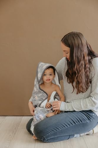 Image of Copper Pearl Hooded Bath Towels Premium Knit /Terry Cloth Baby Towels with Hood, Pockets, and Cool Designs - Great to Gift and Make Bath Time Fun - Baby Bath Towel, Timber