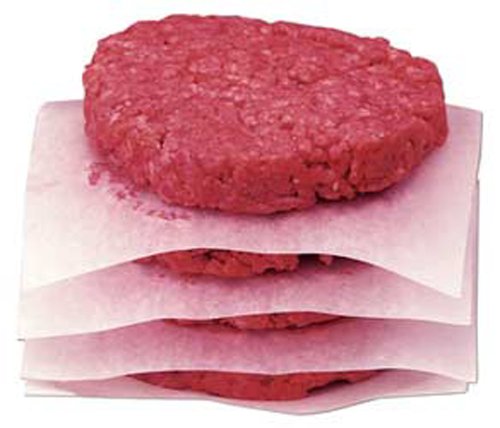 Regency Wraps Patty Papers, Pre-Cut Food Paper Sheets For Separating Hamburger Patties, Deli Meats and Cheese, White, 5.5" x 5.5" (Pack of 50)