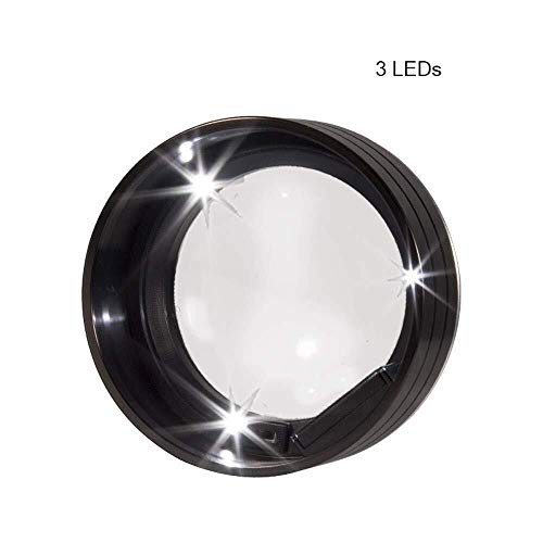 Loupe de table avec éclairage 3 LED pour déchiffrer les petits caractères - 4