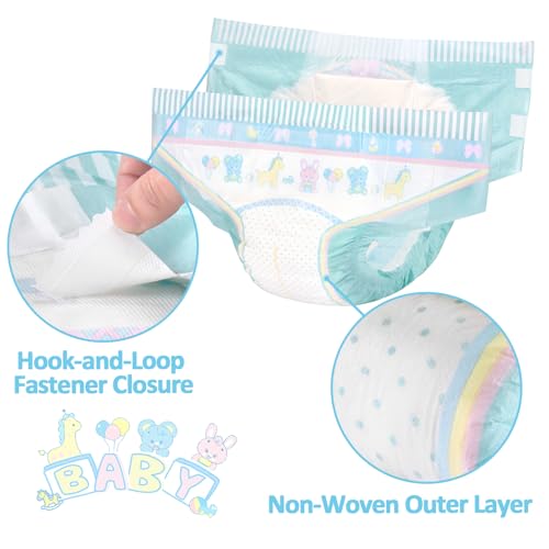 Image of Littleforbig Adjustable Hook-and-Loop Fastener Closure Adult Printed Cloth Back Diaper 10 Pieces - Baby Parade (Large 36 inch-48 inch)