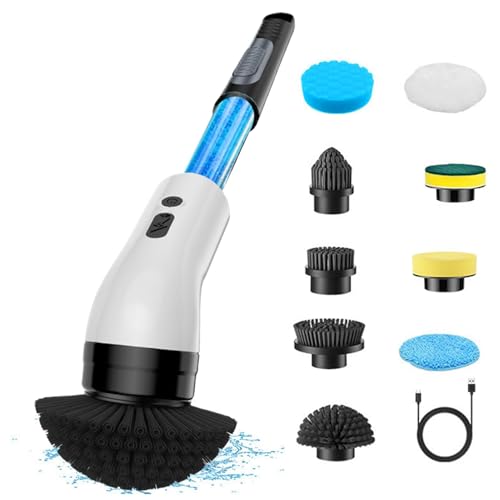 Autolaveuse Électrique - Brosse De Nettoyage Électrique | Épurateur Électrique sans Fil | Brosse À Récurer Électrique | Brosse De Nettoyage Électrique | Épurateur Électrique avec Tête De Brosse