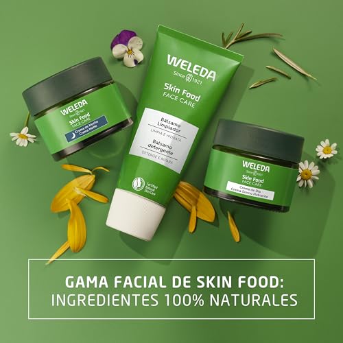 Weleda - Skin Food Crema Nutritiva de Día, Nutre, Hidrata y Repara la Piel, Rápida Absorción, con Extractos Botánicos de Pensamiento, Caléndula y Manzanilla Orgánica, Apto para Pieles Secas - 40 ml
