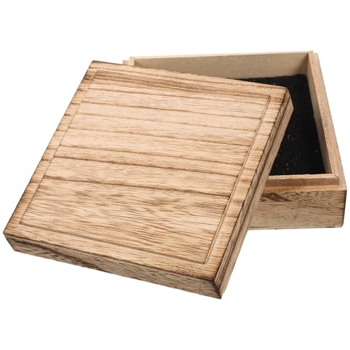 ERINGOGO 実木製アンティーク調ジュエリーボックス スポンジ内蔵収納ケース ネックレス イヤリング用宝箱 家用アクセサリー整理に