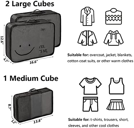 TianZong 7-piece Set Packing Cubes, Travel Bags for Luggage , Packing Organizers with Shoe Bag (Black) 4 TianZong 7-piece Set Packing Cubes, Travel Bags for Luggage , Packing Organizers with Shoe Bag (Black)