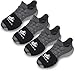 2 FEET Sock for Dancing on Smooth Floors | Over Sneakers, Smooth Pivots & Turns to Dance with Style on Wood Floors | Protect Knees (4 Black Pairs Pack)