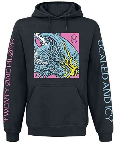 Twenty One Pilots Scaled and Icy Hombre Sudadera con Capucha Negro L