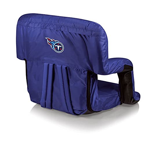 Image of PICNIC TIME Navy Tennessee Titans Ventura Seat Portable Recliner Chair