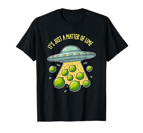It’s Just a Matter of Lime Funny UFO Alien Sci-fi Space Camiseta