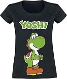 yoshi t shirt kinder Fan-Merch, Gaming, , Yoshi Super Mario Yoshi Frauen T-Shirt schwarz M
