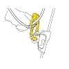 Petzl ROLLCLIP A Pulley Carabiner - Triact-Lock (Gate Side Opening)