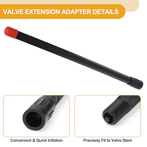 Image of 10pcs 200mm Tire Valve Extension Universal Plastic 180 Degree Tyre Valve Stem Extender for Car Motorcycle RV Truck Bike