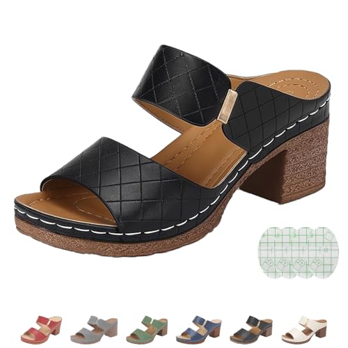 Vestiqs Orthopedic Sandals, Work Sandals for Women Office, Women's Solid Color Orthopedic Stylish Sandal
