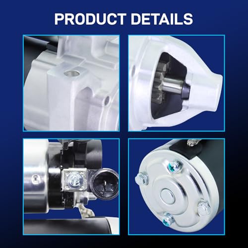 Image of 10910N New Starter for 2014-2016 Chevy Silverado 1500, GMC Sierra 1500 V6 V8 4.3 5.3L 6.2L, 2015-2016 GMC Yukon Cadillac Escalade V8 6.2L 14 15 16 12655055 M000T24072 M0T24072 12694626 10910
