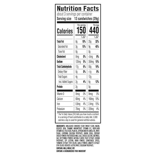RITZ Bits Spicy Queso Cheese Sandwich Crackers, Snacks for Kids and Adults, Lunch Snacks, 3 oz - Thumbnail 2