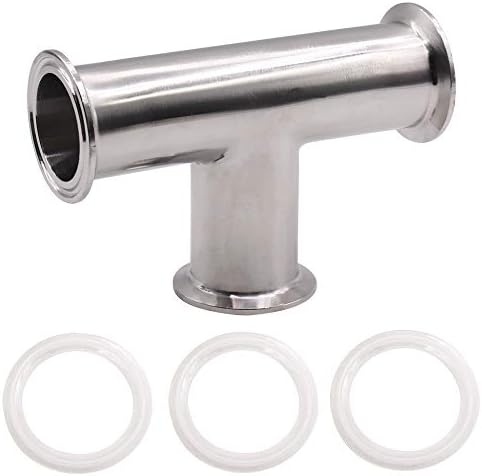 2" Tri Clamp Tee 3 Way Sanitary Fitting Equal Tee Tube 50.5mm Pipe OD Stainle