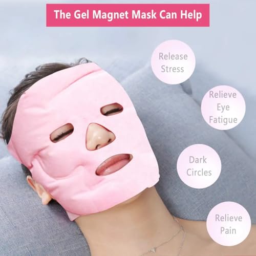 Máscara Relaxante Facial Com Ímã De Turmalina Massagem