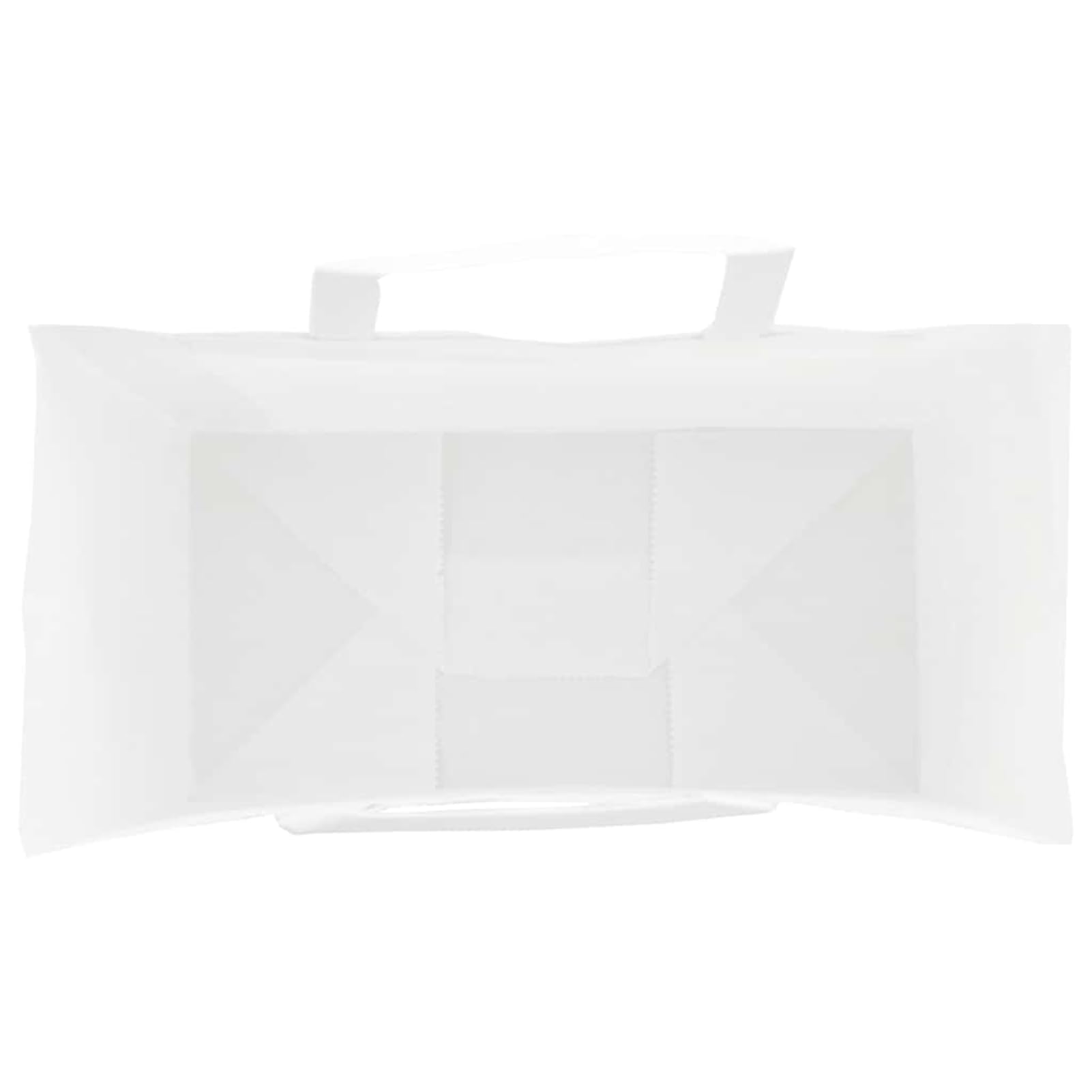 Fecpoo Papierowe torebki 250 szt. – białe torebki papierowe z papierowymi uchwytami linowymi, 21 x 11 x 31 cm, nośność 6 kg, idealne na prezenty, imprezy i na wynos