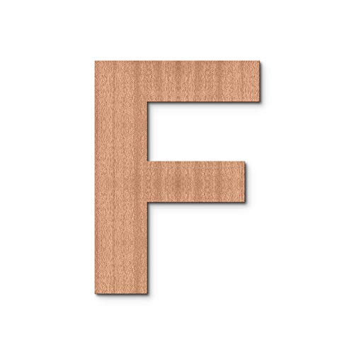 K&L Wall Art Wanddeko Holz Schriftzug F - 20cm große Holzbuchstaben Kinderzimmertür Deko Buchstaben Cover
