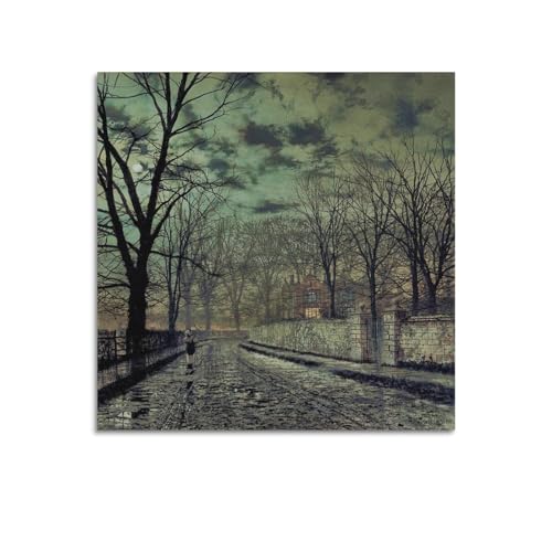 Impression sur toile Grimshaw Novembre | Toile murale haute définition 70 x 70 cm