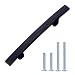 AmazonBasics Modern Curved Cabinet Handle, 5.25" Length (3" Hole Center), Oil Rubbed Bronze, 10-Pack