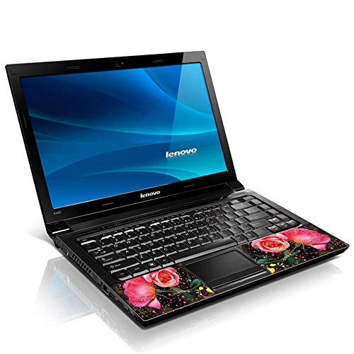 Image of LSS Laptop 15 15.6 Skin Cover with Colorful Sparkling Pink Roses Pattern for HP Dell Lenovo Apple Asus Acer Compaq - Fits 13.3 inch 14 inch 15.6 inch 16 inch (2 Wrist Pads Free)