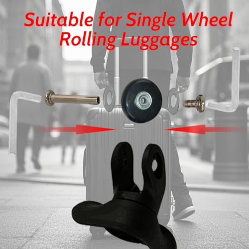 Replacement Luggage Wheels 55x18mm Suitcase Wheels Repair Repair Set Wear-Resistant Trolley Casters for Trolley Bag, Inline Skate and Caster Board3