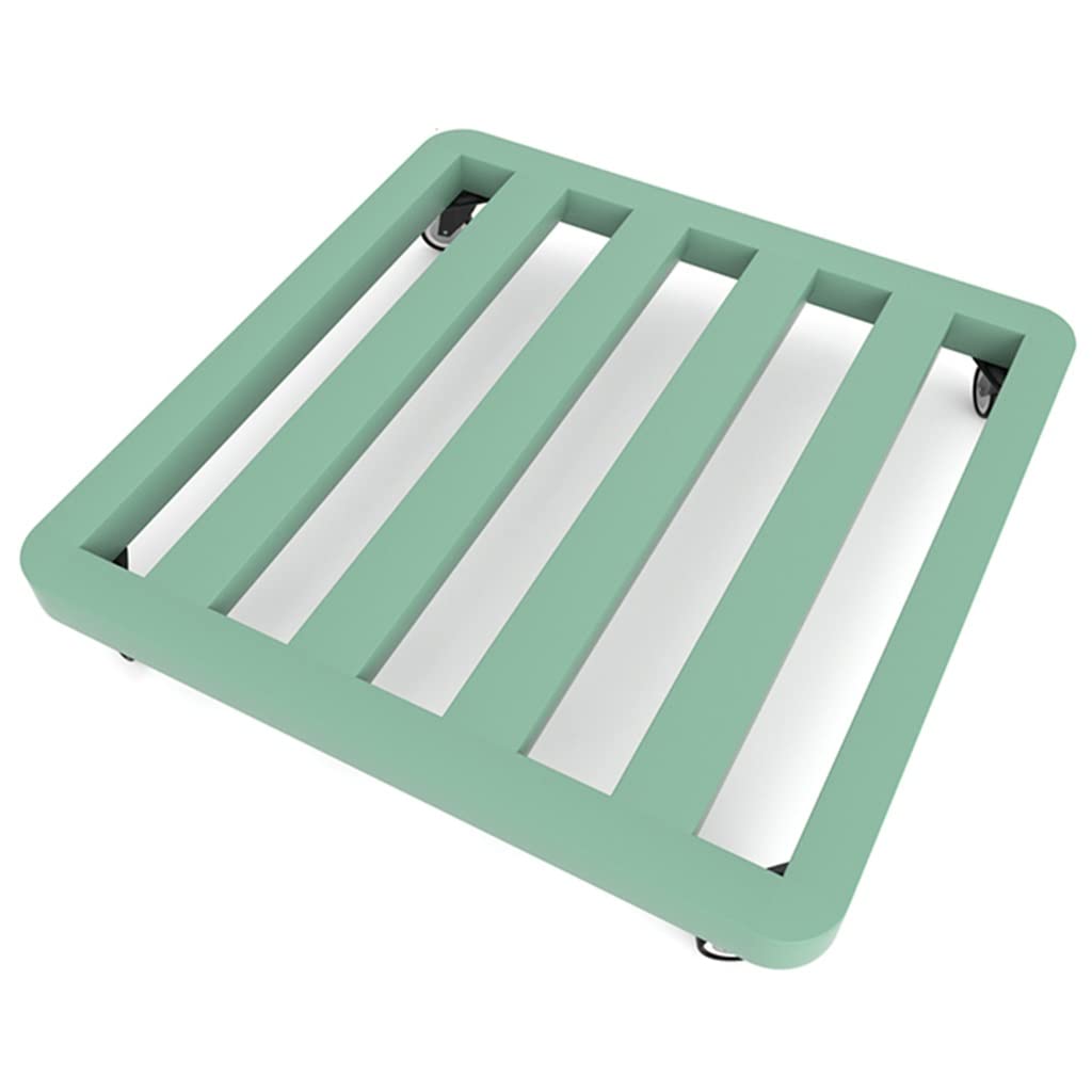 Chariot à plantes pour terrasse et balcon support carré à roulettes extérieur