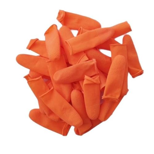 50 protezioni per dita in lattice con struttura antiscivolo e fori di ventilazione, per riparazioni elettroniche e uso in laboratorio, guanti usa e getta