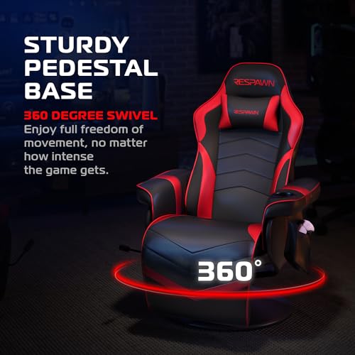 Image of Respawn 900 Gaming Recliner Chair with Footrest, Cup Holder and Swivel