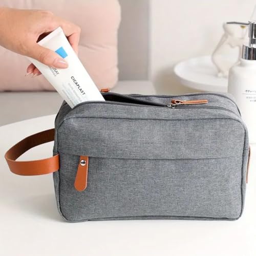 Necessaire de Viagem Masculina Executiva Feminina Unissex, Bolsa Organizadora com Alça, Estojo Grand