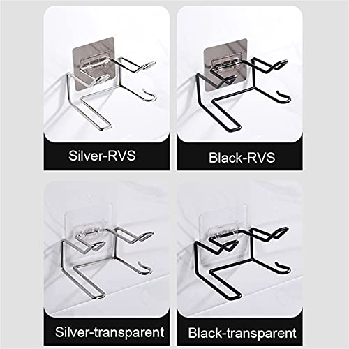 Geen Punch Bad Planken, Haardroger Holder Blower Organizer Kleefmuur Montage No Punching Geen Trace Roestvrijstalen… - Image 7