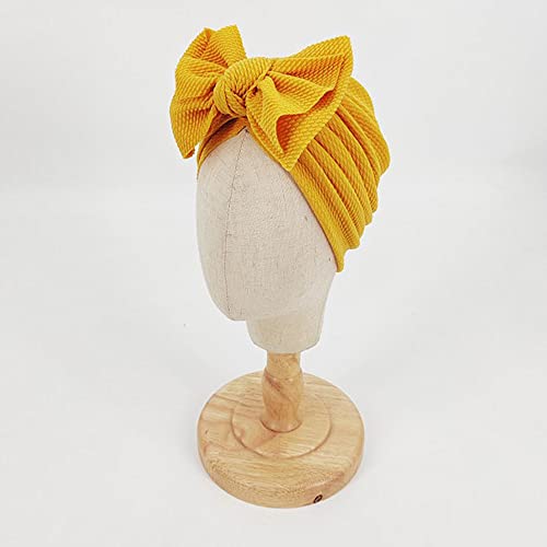 Xyx Baby Girl Toddlers Breathable Cotton Hat Newborn Knotted Hat Cute Donut Soft Turban Bow Knot Cap (Multicolored4) #TOP5