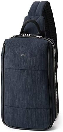 Amazon タケオキクチ ボディバッグ ウエストポーチ スリム ボディバッグ メンズ ネイビー 093 00 ボディバッグ ワンショルダー