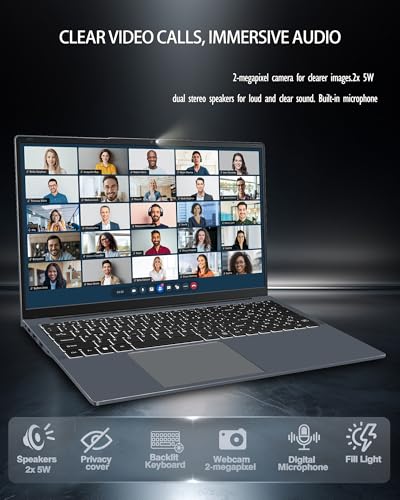Image of 17.3 Inch Backlit Keyboard Laptop, AMD 3500U (Up to 3.7GHz), DDR4 8GB SSD 512GB, Type-C, RJ45, Bluetoothi 5.0, Dual WiFi, USB 3.0, Webcam, HDMI, Ultral Light Laptop for Students and Business