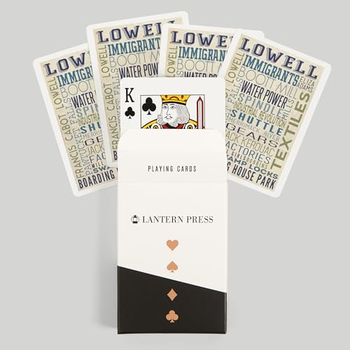 Baraja de cartas Póker Lowell Massachusetts 52 piezas miniatura 6