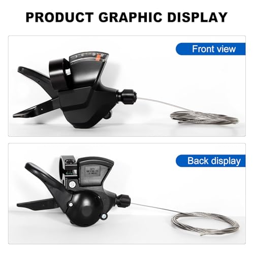 image for RainFlowwer SL-M315-8R Bike Shift Lever,Bicycle Shift Lever - Right, M