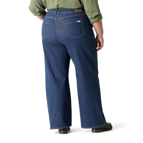 Levi Strauss Signature Women's Heritage Belted Wide Leg Jeans Mid-Rise Stretch Denim (Also Available in Plus)3