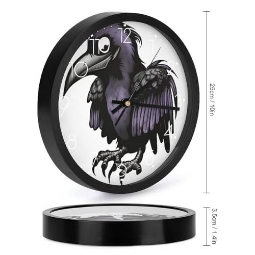 Horloge murale à chiffres silencieuse et grand cadran imprimé à pile