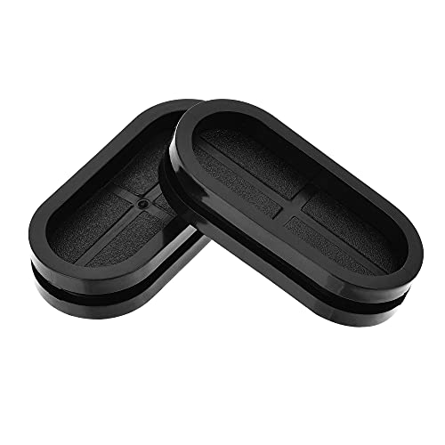 uxcell Grommet caoutchouc oval 44 x 20 mm - 10 pcs