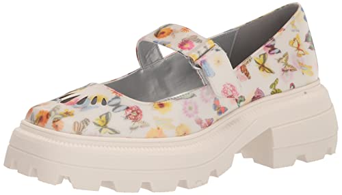 Zapatos planos Mary Jane Katy Perry con suela combat y diseño multicolor de mariposas