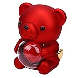 ASHATA Lujosa Caja de Anillo de con Collar de Oso, Caja de Regalo para Propuesta de Aniversario