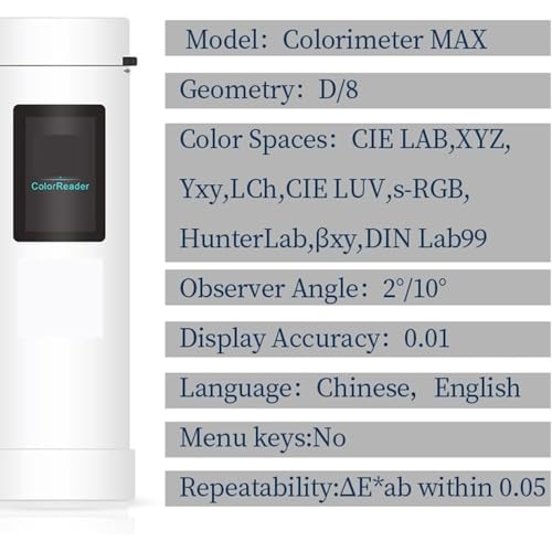 Espectrofotómetro de mano con diseño de doble trayectoria óptica para calibración de monitor y análisis de color